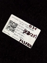 фото thumb №15, Bmw оригинальный номер 7437704 5' g31 пол обшивка коврик багажника задняя