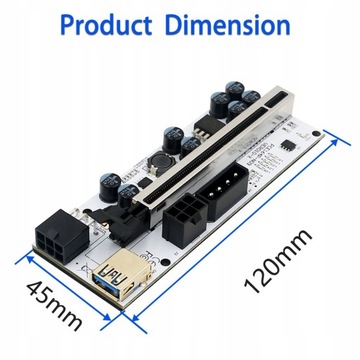 Riser 010-X GOLD | USB 3.0 | PCI-E 1x-16x | zasila