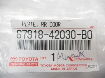 фото thumb №13, Планка порогова лівий зад toyota rav4 оригінальний номер 67918-42030-b0