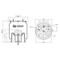 фото thumb №1, Пневмоподушка подвеска пневматический febi 38828