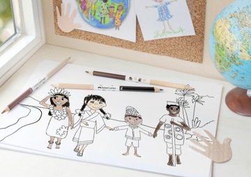 FABER-CASTELL Треугольные мелки Дети 24+3, два набора