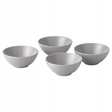 IKEA FARGKLAR Миска Матовая светло-серая 16 см 4 шт.