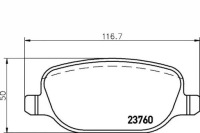 фото thumb №1, Textar тормозные колодки ham. alfa задняя 159 05- + ассистент водителя #28