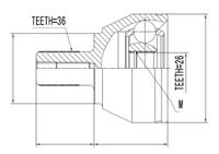 фото thumb №3, Npz-vv-014 nty шарнір зовнішній | 36000439