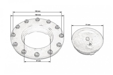 Крышка топливного бака Turboworks MP-ZP-010