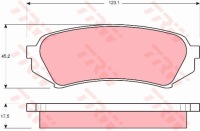 фото thumb №2, Тормозные колодки ham. задняя toyota land cruiser, lexus lx 98-
