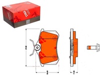 фото thumb №1, Тормозные колодки тормозные vw задняя golf vento trw