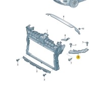 фото thumb №4, Кронштейн верхний поперечина передний vw t-roc
