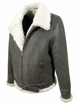 КУРТКА МУЖСКАЯ КОЖАНАЯ КУРТКА ПИЛОТ 303 ЗИМНЯЯ КУРТКА SHEEPSEEPS 50