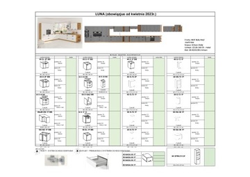 КОМПЛЕКТ КУХОННОЙ МЕБЕЛИ LUNA МДФ 250 см