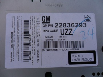 фото thumb №8, Запчасти | astra j zafira c радио cd400 22836293 uzz