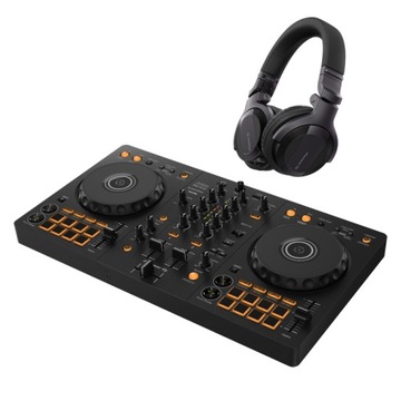 Pioneer DJ DDJ-FLX4 + Pioneer DJ HDJ-CUE1 DJ НАБОР С НАУШНИКАМИ