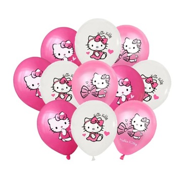 HELLO KITTY набор КРУЖКИ + ТАРЕЛКИ + САЛФЕТКИ розовый котенок 40 шт день рождения