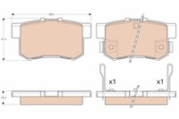 фото thumb №1, Тормозные колодки тормозные 20087 задняя