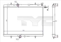 Купити Радіатор pg 3x7 2000-2009 1.6hdi, 2.0hdi m/t радіатор also fit 726-0020-, фото thumb