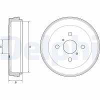 Купить Барабан тормозной delphi, фото thumb