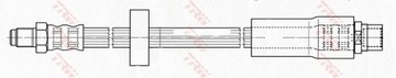 фото thumb №15, Шланг тормозной гибкий trw phb601 4f0611775