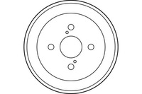 фото thumb №1, 2 x trw барабан тормоз. toyota corolla 97-02