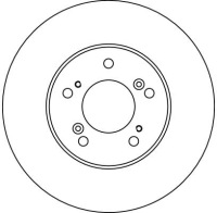 фото thumb №1, 2x trw диск тормозной. honda hr-v 99-05 df4028