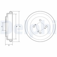 фото thumb №1, 2 x delphi барабан гальмівний bf596