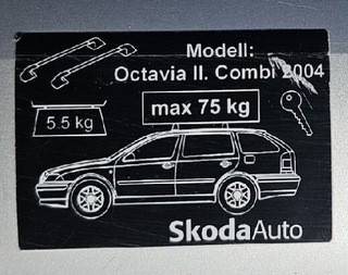 БАГАЖНИК NA РЕЙЛІНГИ SKODA OCTAVIA II УНІВЕРСАЛ