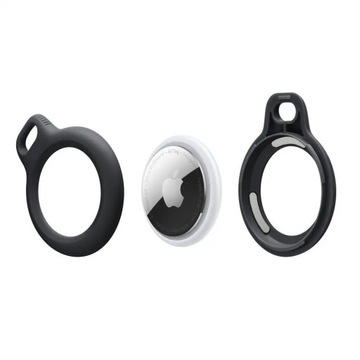 Черный брелок Tech-Protect Rough Chain Apple AirTag