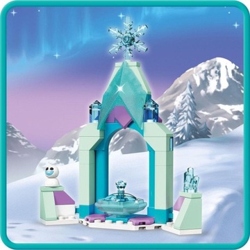 PREZENT LEGO DLA 5, 6 LATKI DISNEY PRINCESS 43199 Dziedziniec zamku Elzy +