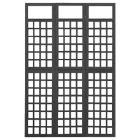 vidaXL Комнатный ширм, 3-панельный/на решетке, еловое дерево, 121x180 см
