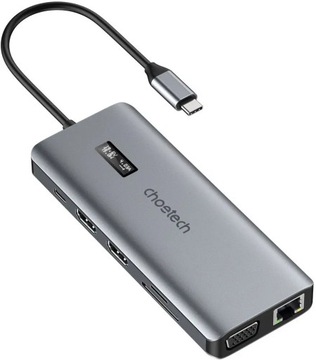 Адаптер Choetech 12in1 HUB-M26 USB-C на USB-C USB