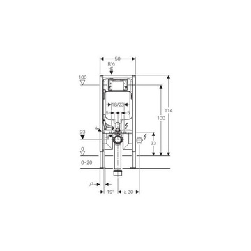 Монтажная рамка Geberit Duofix SIGMA 8см 114 48h
