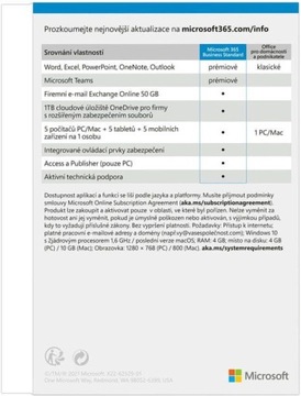 Microsoft 365 Business Standard (KLQ-00211) 1 ПК / 12 месяцев ESD
