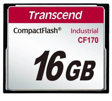 Карта памяти Transcend CF 16 ГБ, 90 МБ/с / 38 МБ/с