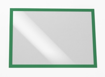 2 x RAMKA SAMOPRZYLEPNA MAGNETYCZNA PLAKATOWA INFORMACYJNA A3 ZIELONA