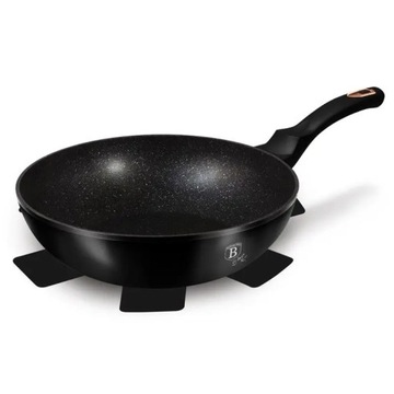 Сковорода WOK с мраморной поверхностью 30 см Black Rose Collection