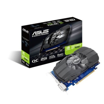 Карта Asus Phoenix GT1030 2 ГБ GDDR5 64 бит DVI+HDMI PCIe3.0 VGA