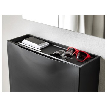 ШКАФ ДЛЯ ОБУВИ IKEA TRONES ЧЕРНЫЙ 1 ШТ. 52X18X39СМ