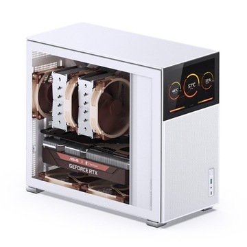 Jonsbo D41 MESH Screen ATX Gehäuse, закаленное стекло - белый
