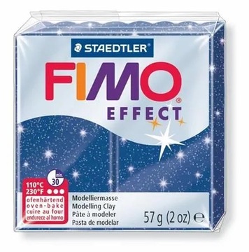 FIMO Effect синяя глянцевая термореактивная масса.