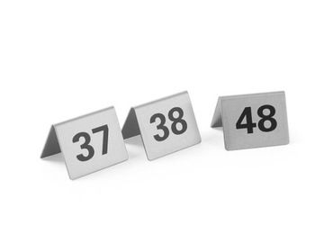 Информационная табличка НОМЕР СТОЛИКА 1-12 12 шт.