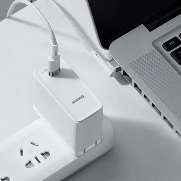 УГЛОВОЙ ЦИНКОВЫЙ КАБЕЛЬ ПИТАНИЯ BASEUS MacBook 60 Вт, 2 м