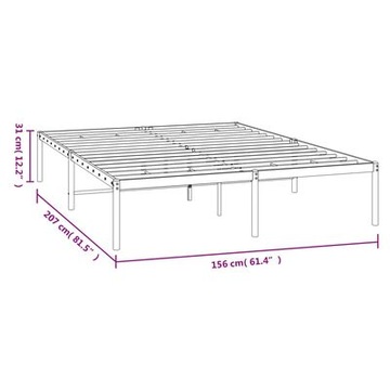 Рама без регулировки VidaXL 60x200