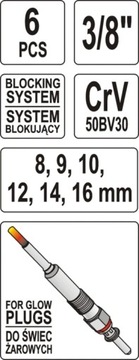 НАБОР СВЕЧЕЙ YATO ЯТЫТ-0534