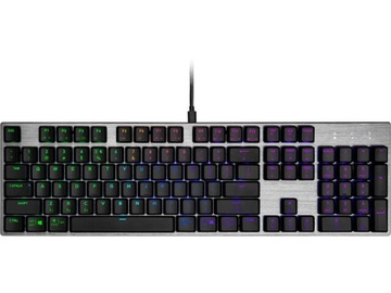 Клавиатура Cooler Master SK652 с RGB-подсветкой Низкопрофильный переключатель синего цвета