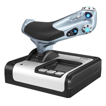 Система управления полетом Logitech X52. Джойстик игрового симулятора полета.