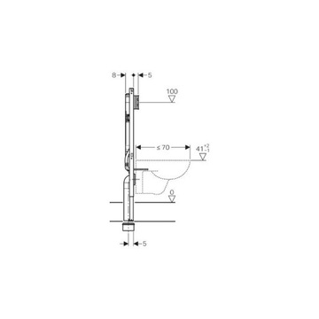 Монтажная рамка Geberit Duofix SIGMA 8см 114 48h