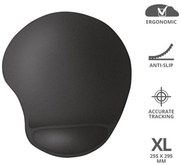 Bigfoot XL Gel, Black Mouse Pad