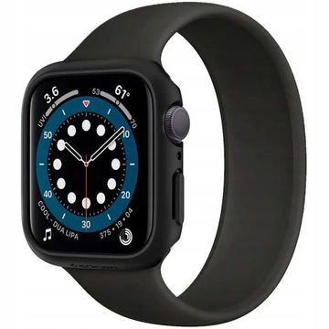 Чехол для Apple Watch 4/5/6/SE (44 мм) черного цвета — SPIGEN Thin Fit