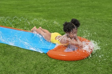 Водная горка с фонтаном садовая водная горка Mega Fun 488см BESTWAY