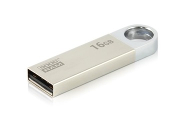 Флеш-накопитель Goodram UUN2 USB 2.0, 16 ГБ, серебристый