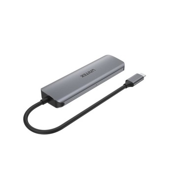 Концентратор Unitek Active с USB-C на 4 порта USB 3.1 Gen 1, microUSB, 5 Гбит/с, BC 1.2